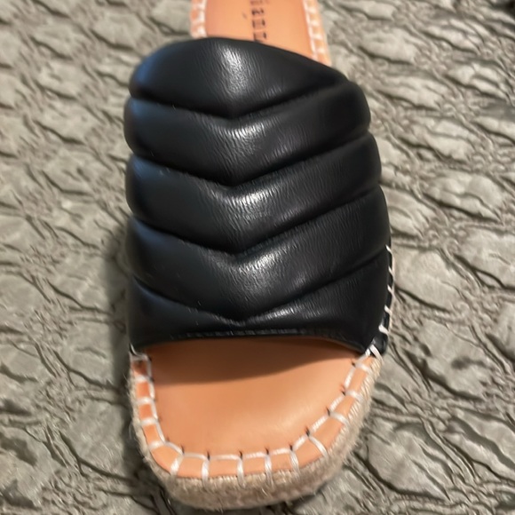 Gianni bini black sandals mule style size 7 platform - Picture 5 of 6